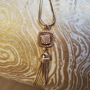 Long tassel necklace